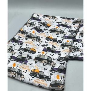 Infinite Halloween Scarf Ghosts Black Cats Bats Trucks Witches Brooms Tombstones